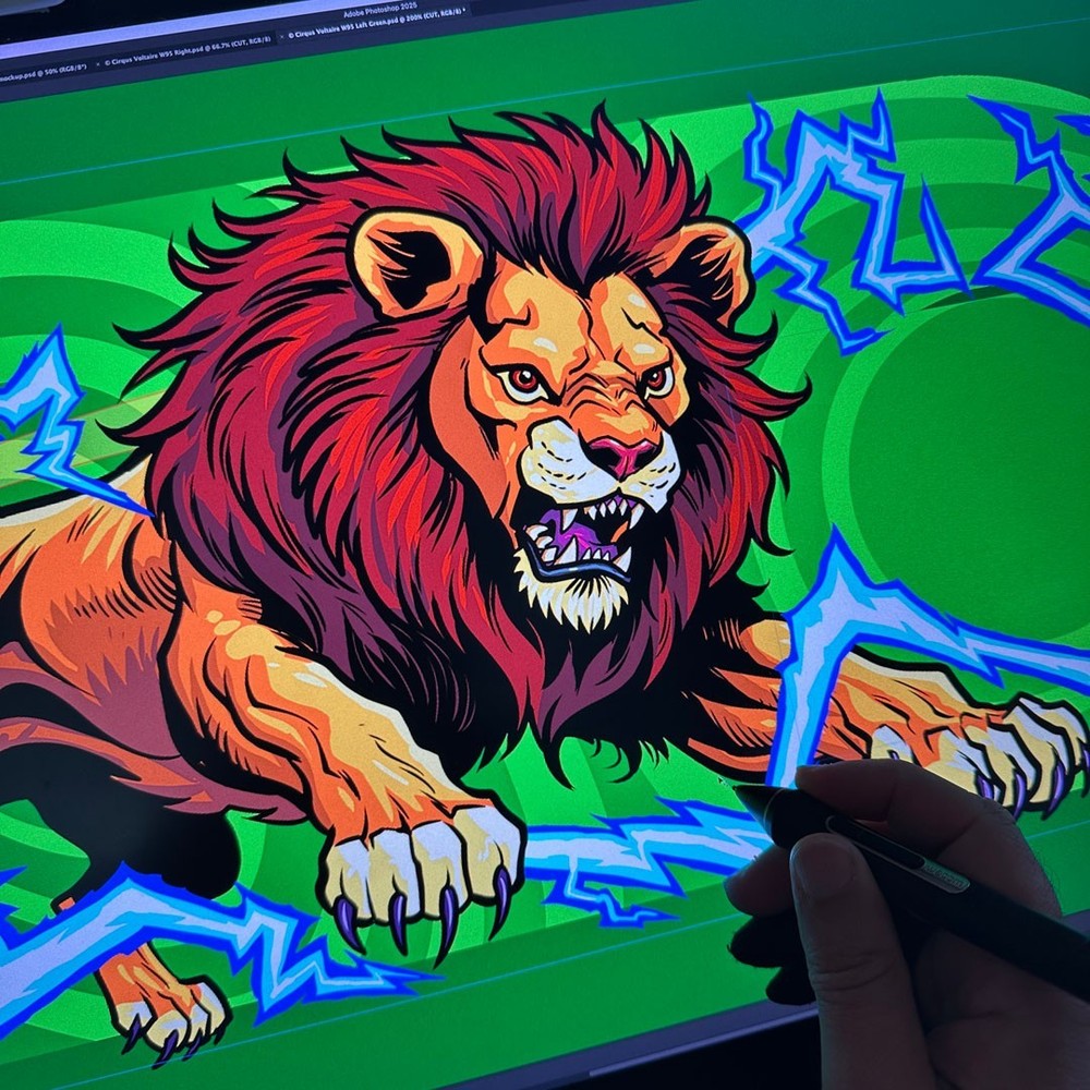 Cirqus Voltaire Hinge Decal Set