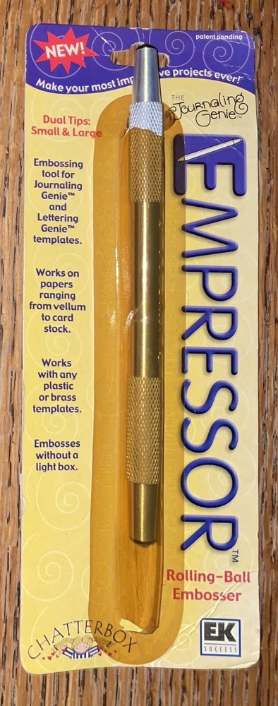 Chatterbox Empressor Rolling Ball Embosser Embossing Tool Journaling Dual Tips