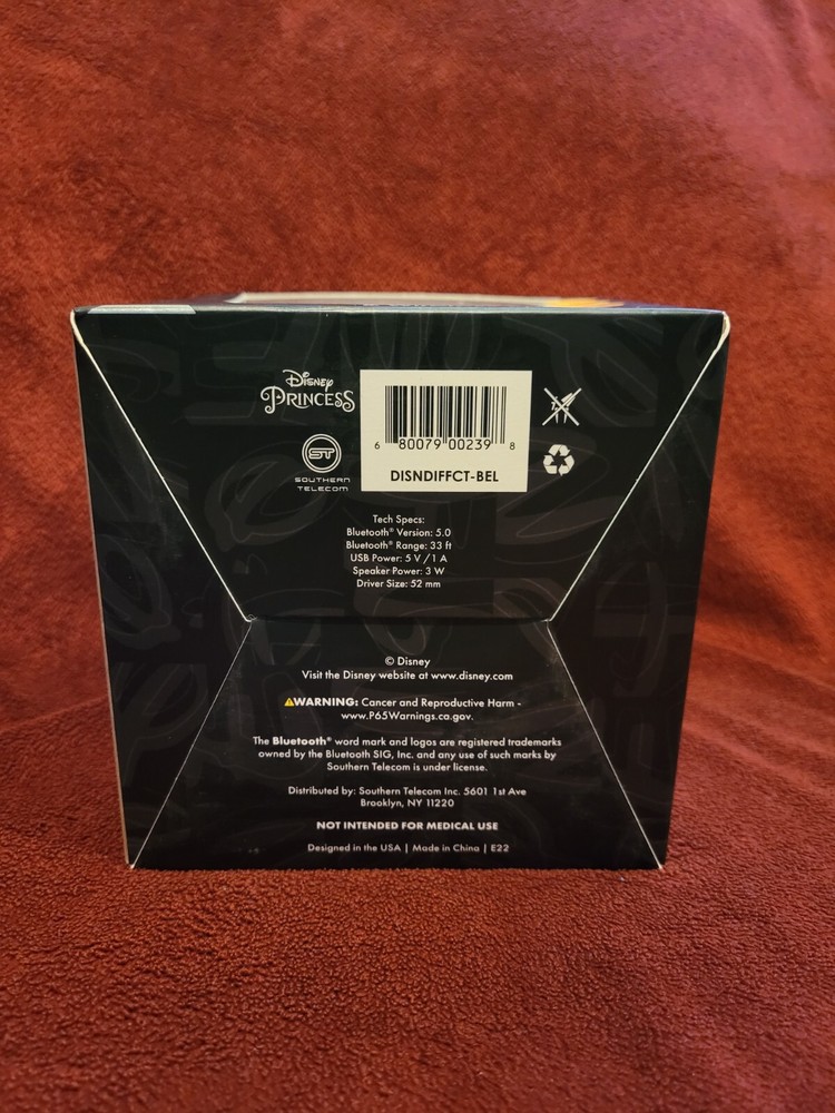 Disney Princess Aroma Diffuser and Wireless Bluetooth Speaker