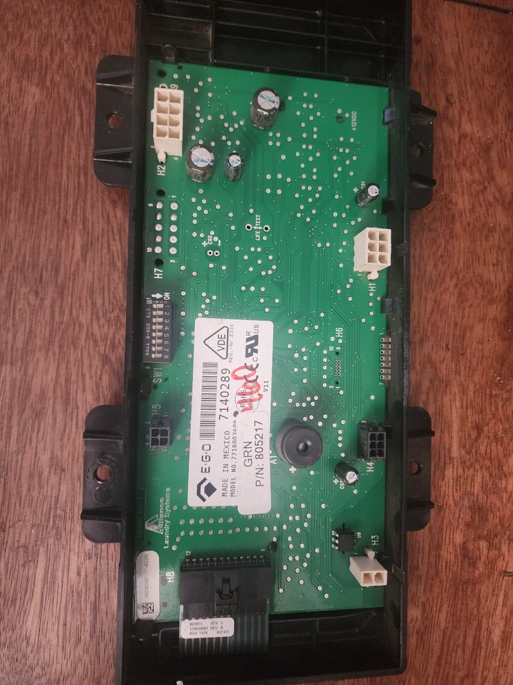 Speed Queen Main Control Board Assembly - Part # 805217