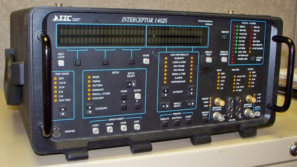 TTC Interceptor 1402S-11/12 SDH/PDH Communications Analyzer