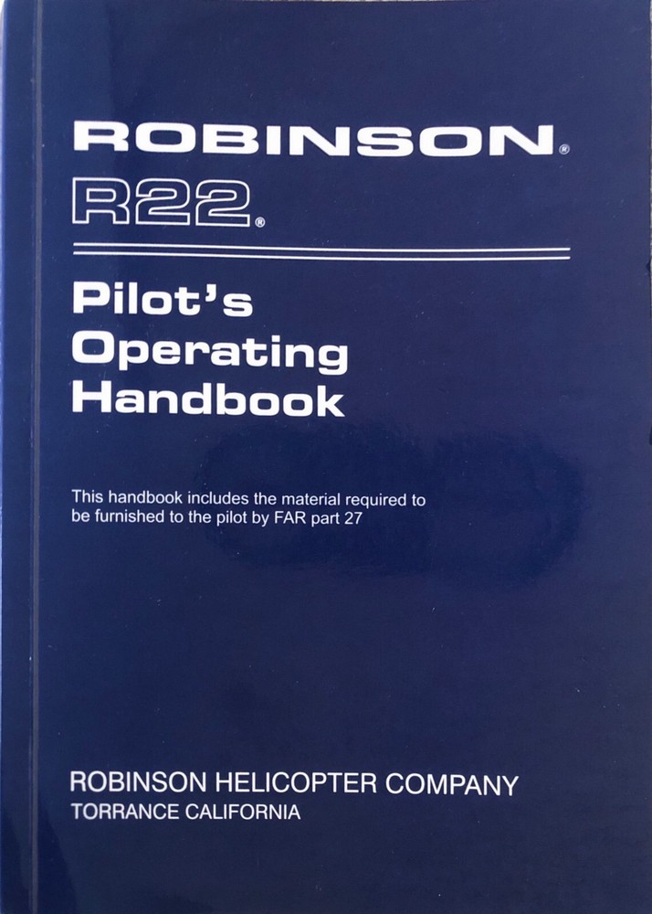 Robinson 22 POH & Extended Quick Reference Checklist, All In One