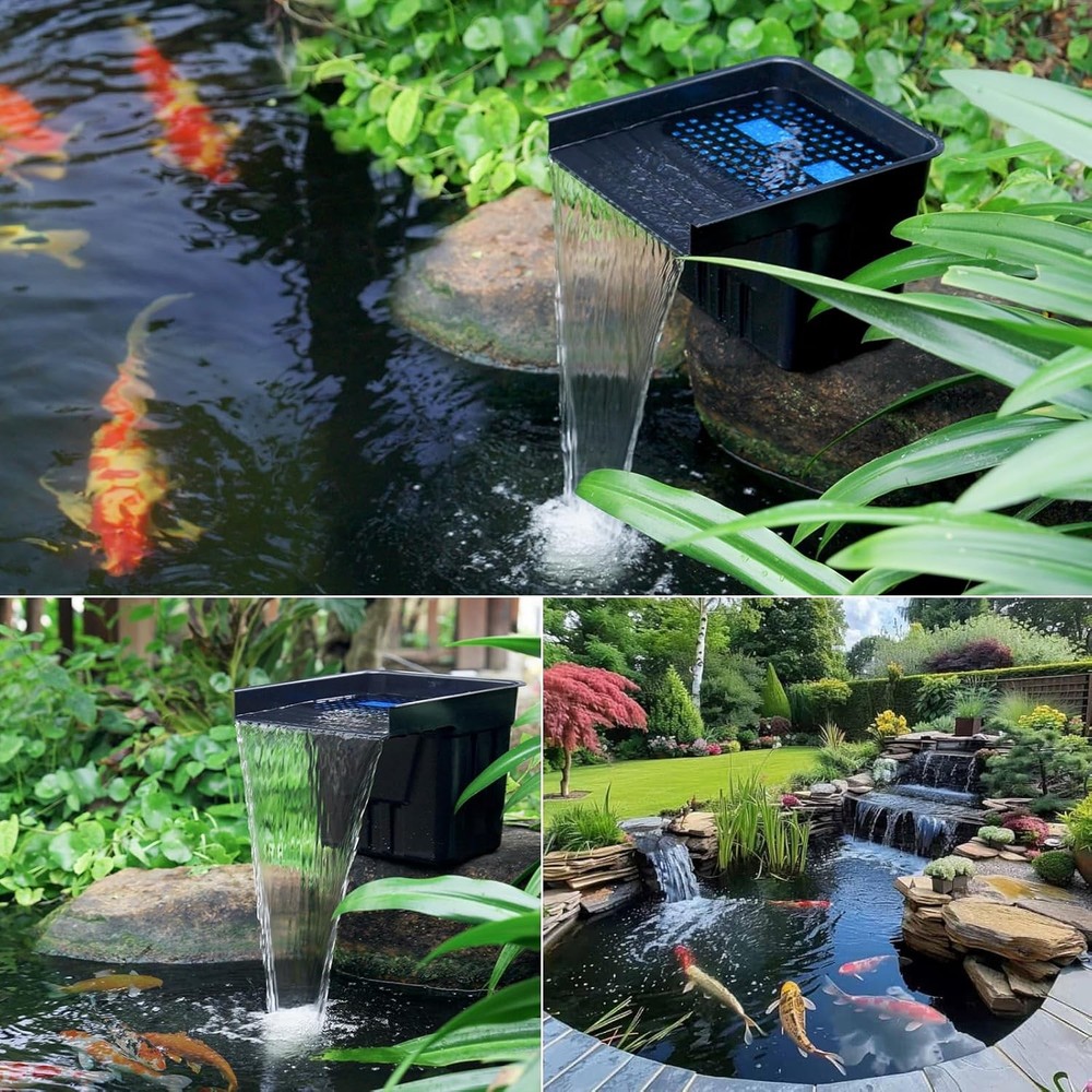 Pondless Waterfall Spillway Kit with 1200GPH Pump