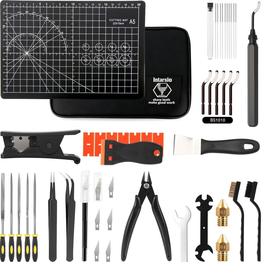 52-in-One 3D Printer Tools Kit Essential Accessories Maintenance Supplies
