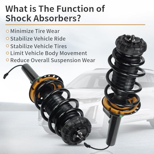 2Pcs Struts Shock Assembly Absorber w/Magnetic with spring Compatible Front