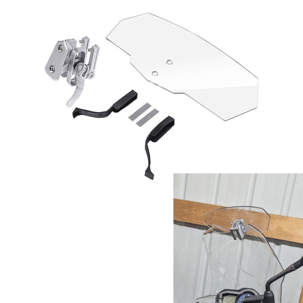 Windshield Extension Spoiler Wind Screen Deflector for Universal Motorcycle