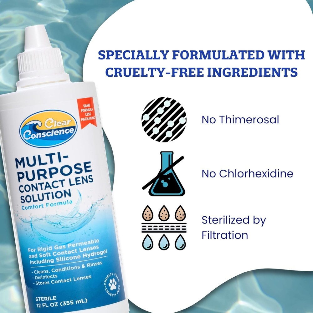 Multi Purpose Solution For Soft Contact Lenses 12 Oz