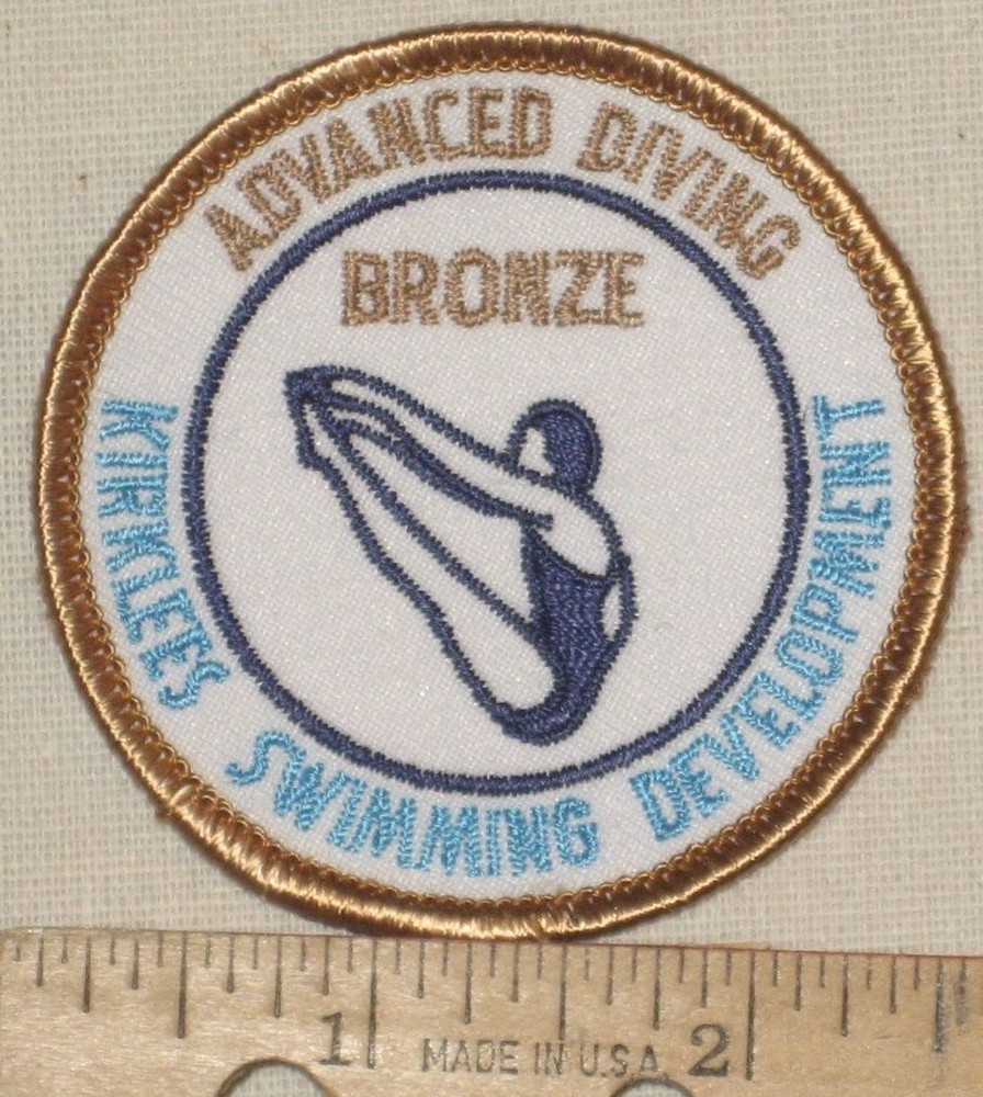 Kirklees Swimming Development Advanced Diving Bronze Patch - UK