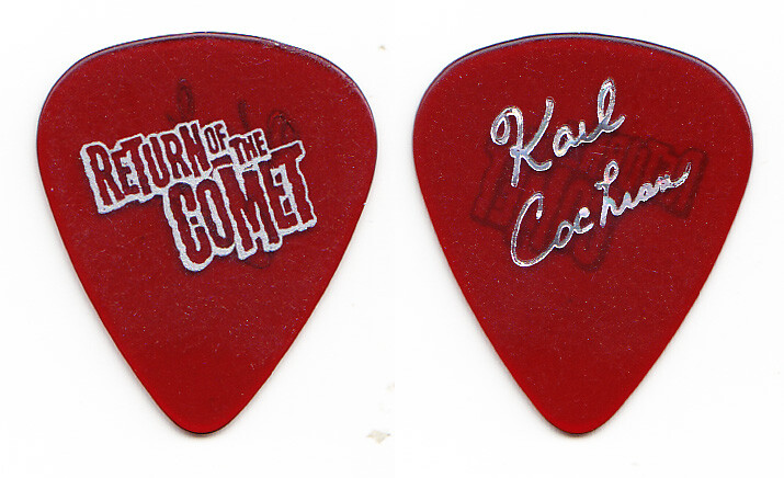 Ace Frehley Carl Cochran Return Of The Comet Red Guitar Pick - 1997 Tour KISS