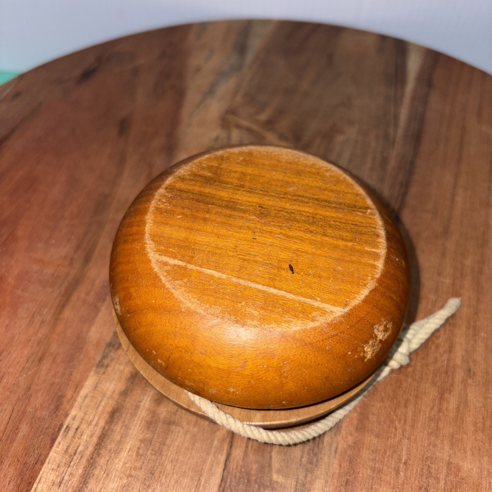 Exec-U-Toy Solid Walnut Vintage Yo-Yo Oversized 4"