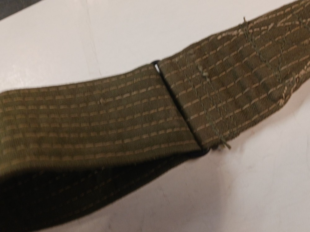Rare WW2 US Ackerman Canvas Canvas Heavy Duty Stitched GP Strap 1945 Dated