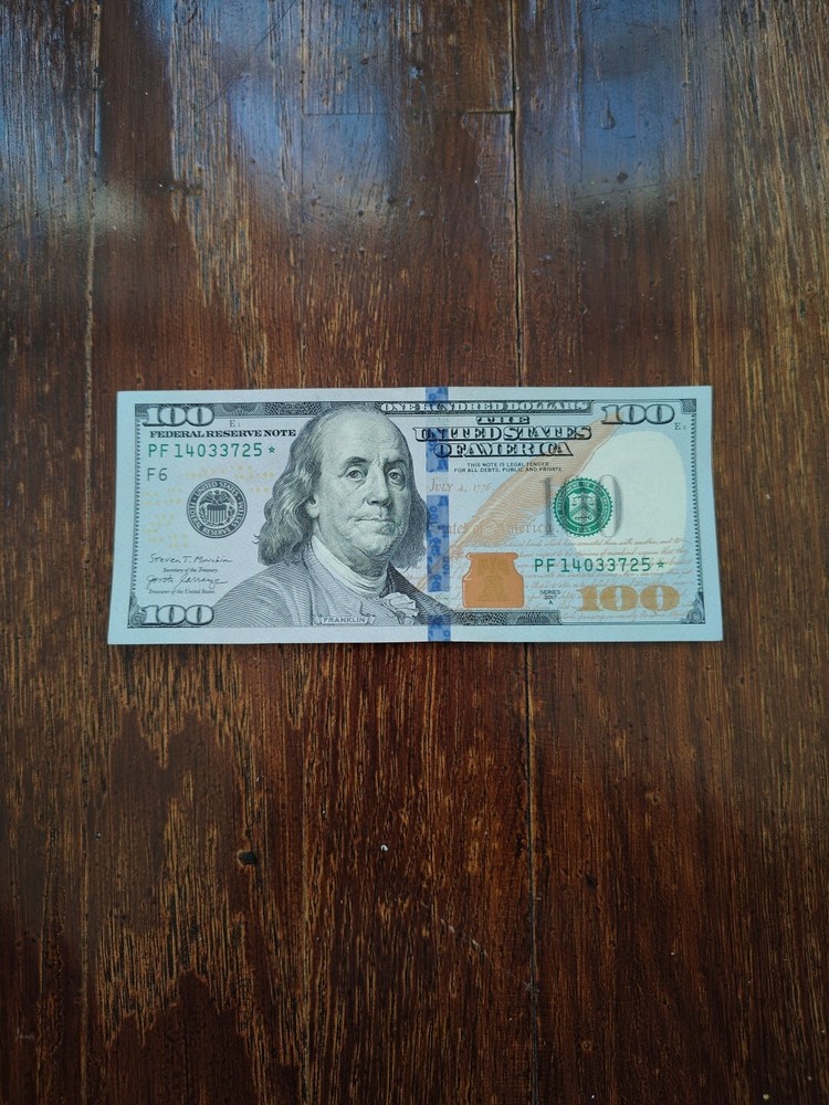 100 dollar bill star note 2017a