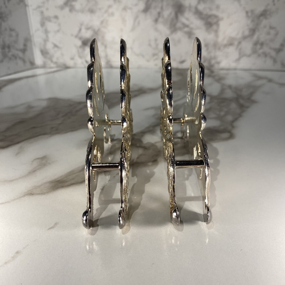 VTG William Adam’s Silver Plate Buffet Flatware Utensil Caddies