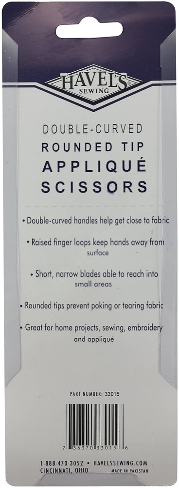 Double-Curved Applique scissors Silver