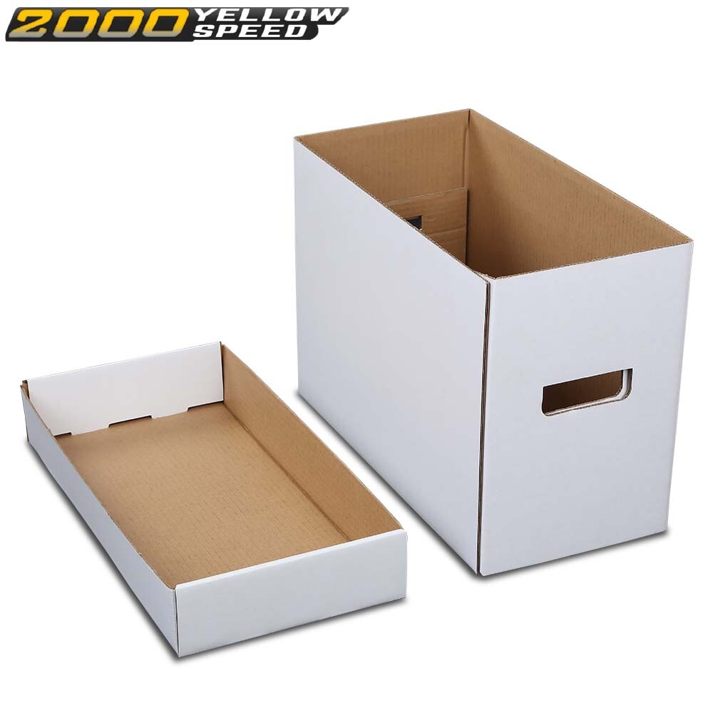 Short Comic Book White Storage Box Holds 150-175 Comics 5Pcs