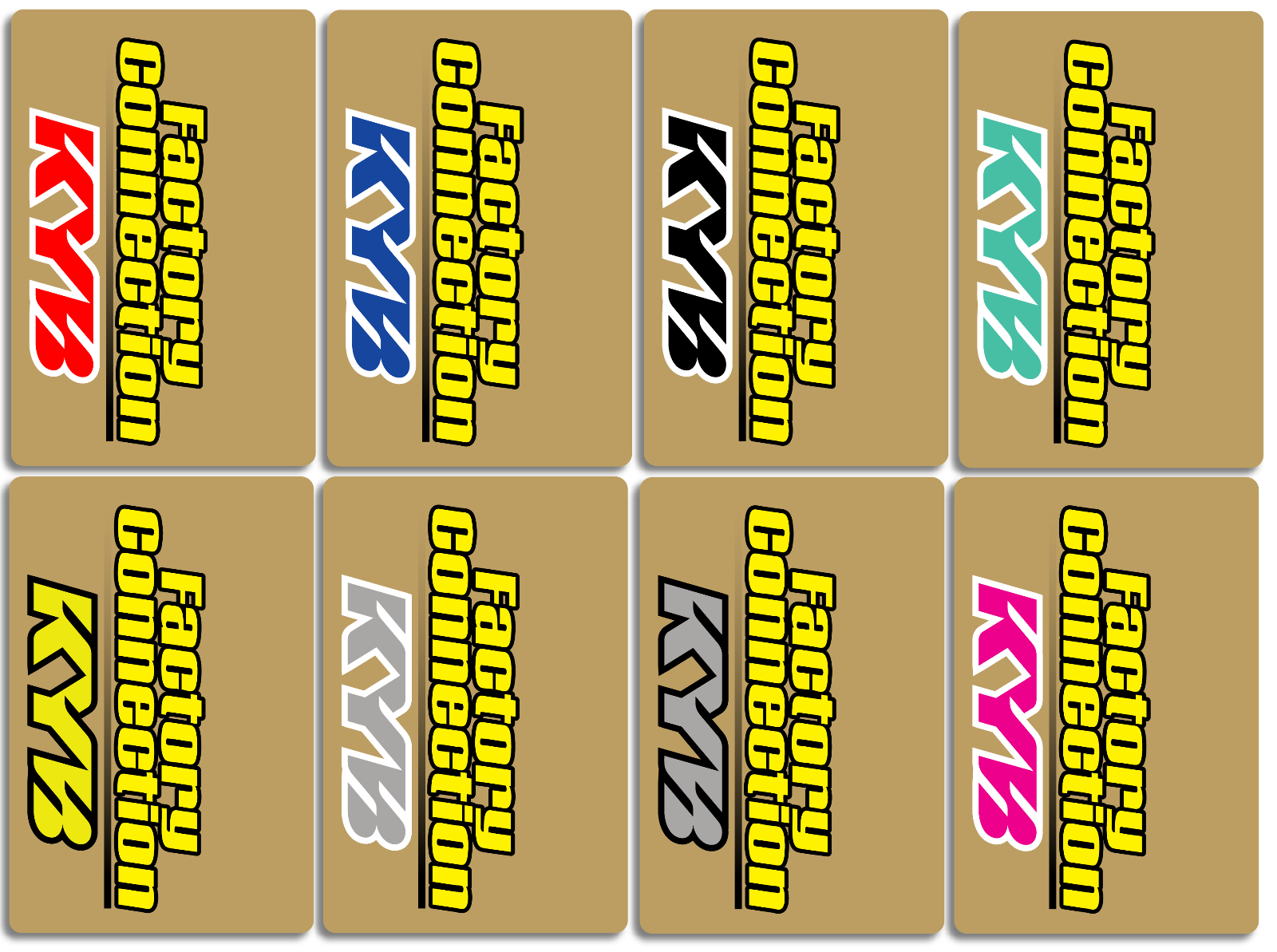 Factory Connection KYB Fork Decals CRF YZF (Multiple Colors/Styles)(9x6)