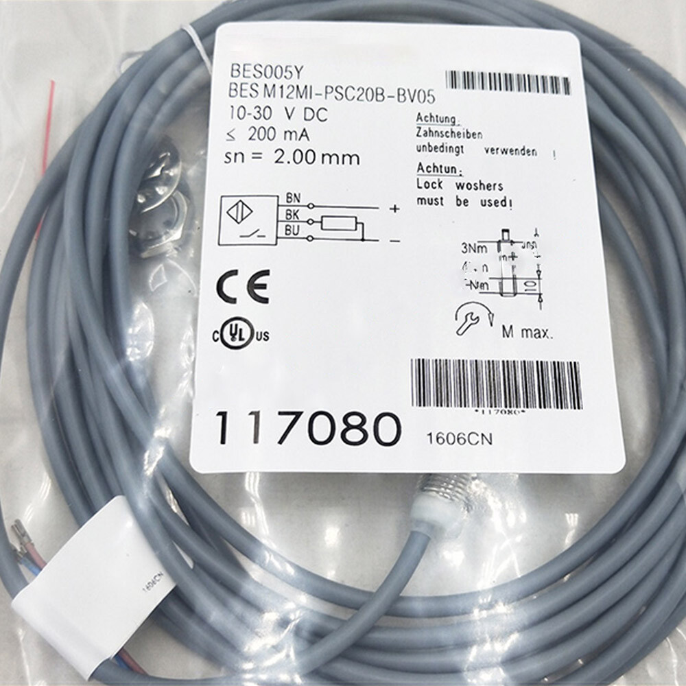 For BES005Y BES M12MI-PSC20B-BV05 Inductive Sensor Replacement 10-30VDC - New