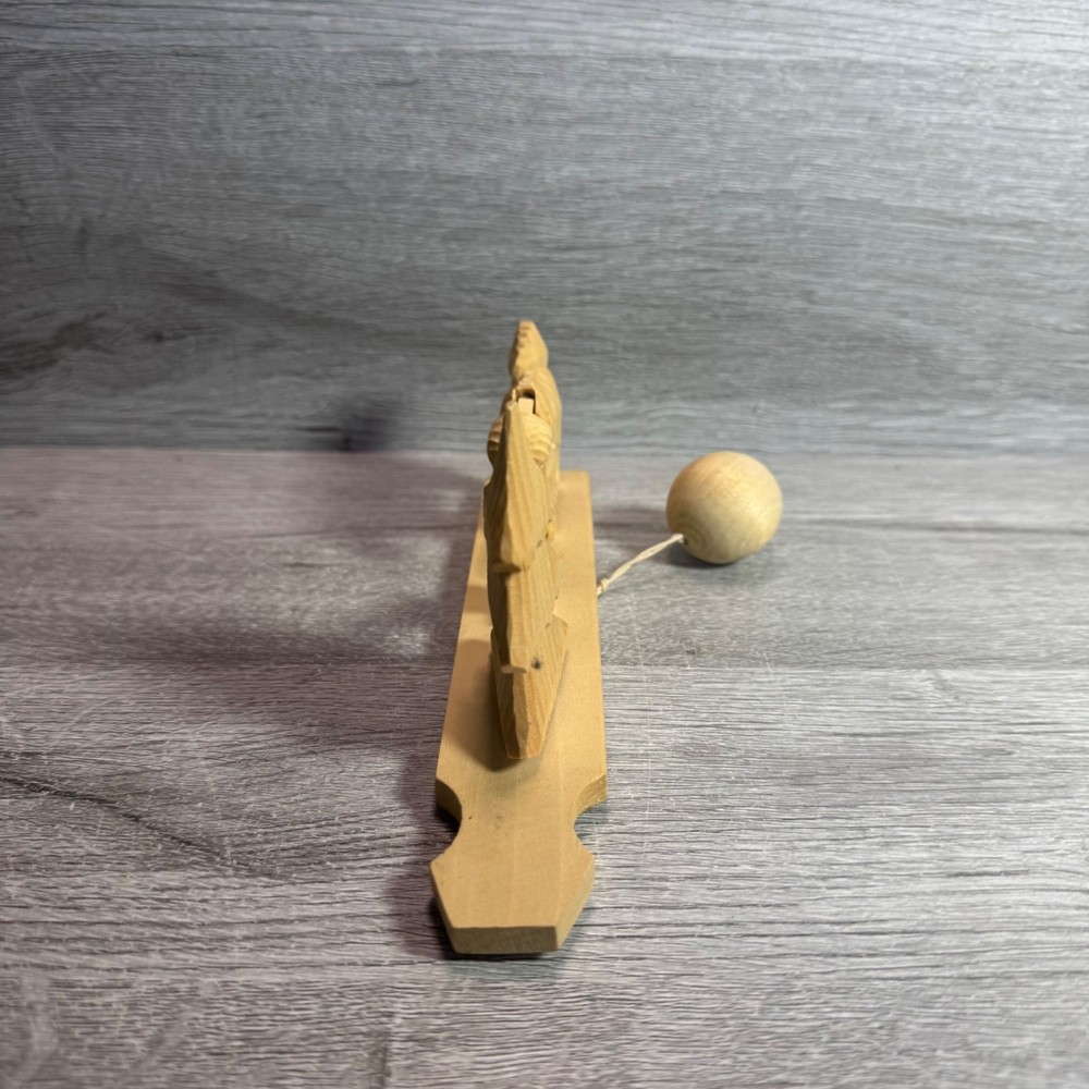 Wooden Dog & Tree Pull Toy With Ball