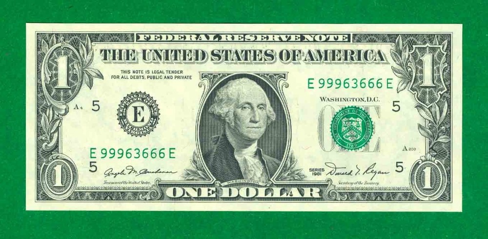 $1 1981 1 E/E BLOCK (w) RICHMOND CU. P-5. SHEET NOTE MULE