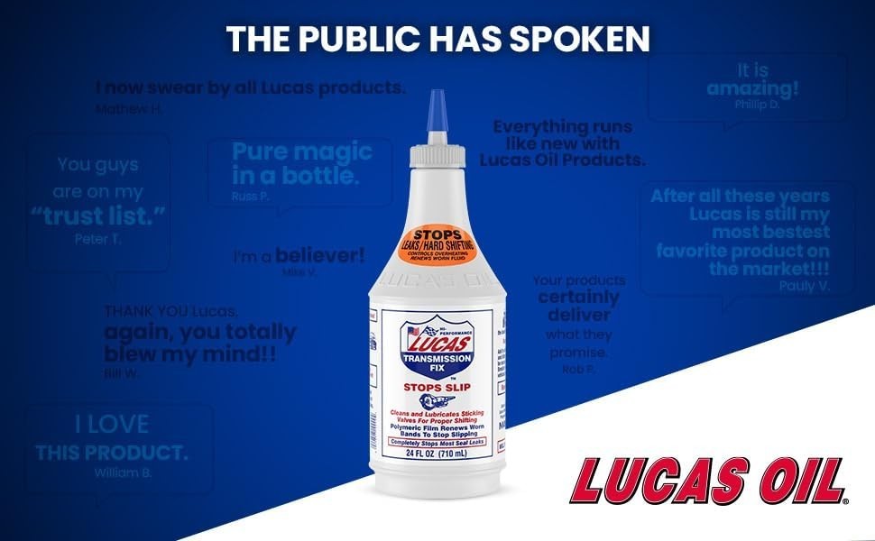 Preventative Maintenance with Lucas Transmission Fix 24oz - Boost Shifting Ease