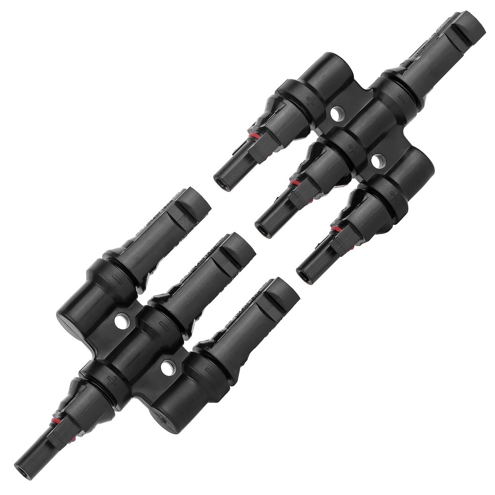 Solar Panel Connector 3 Way Branch MMMF/FFFM - DIY Mount Tool Solar Parallel ...