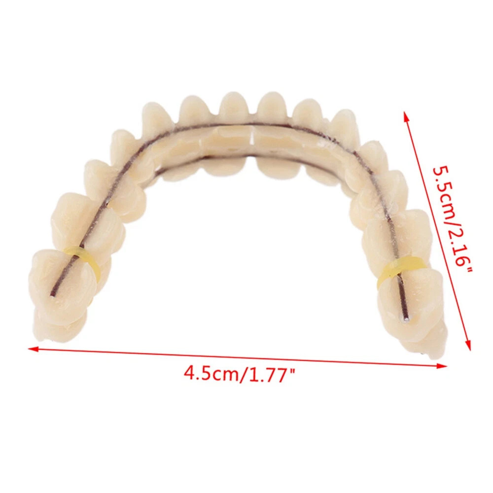 Pro Snap On Upper&Bottom Set False Teeth Denture Veneers Dental Tooth Cover