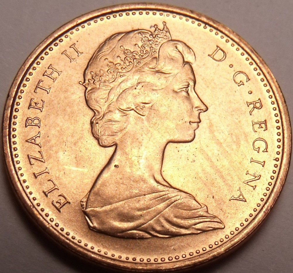 Gem Brilliant Unc Canada 1966 Maple Leaf Cent~Free Shipping