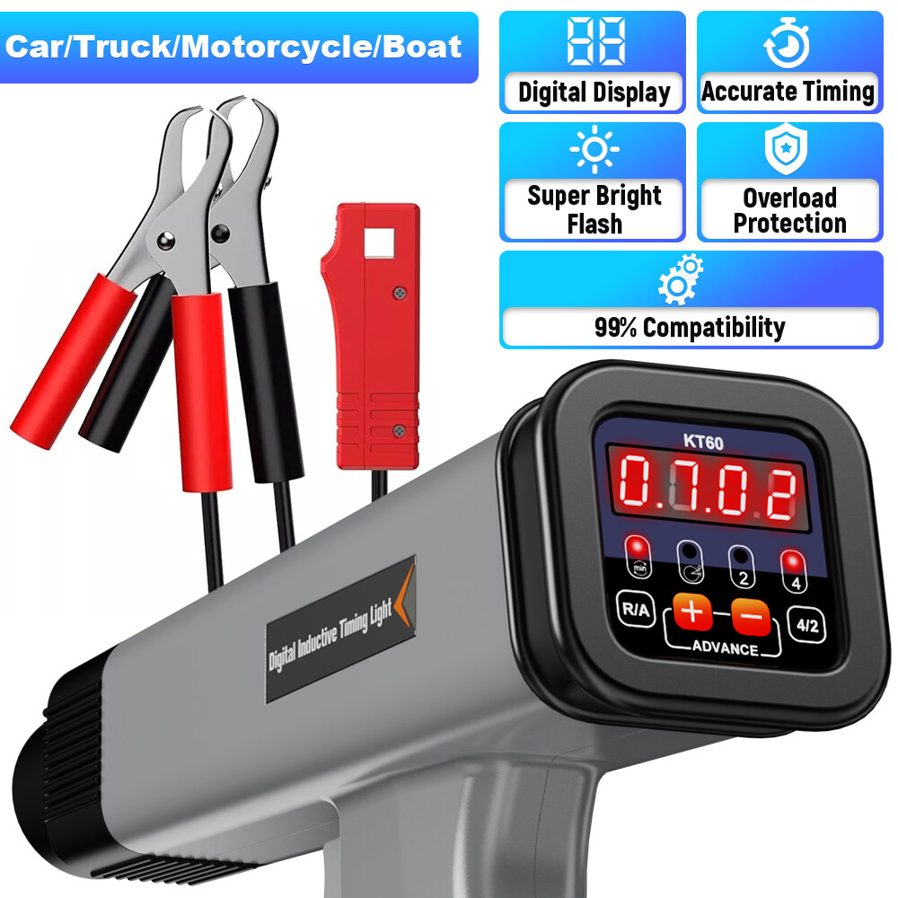 Car Digital Timing Light Automotive Engine Petrol Gun Inductive Ignition Stroke