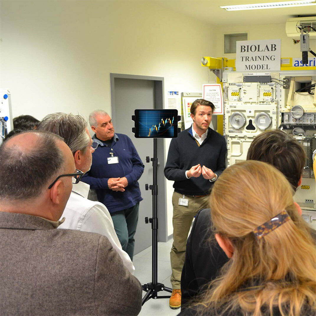 Foldable Height Adjustable Floor Tablet Tripod Stand Mount for iPad Cellphone