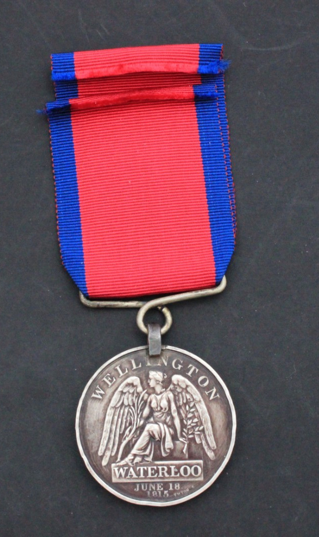 British Waterloo Artillery Decoration – Prince Regent & Wellington – Named