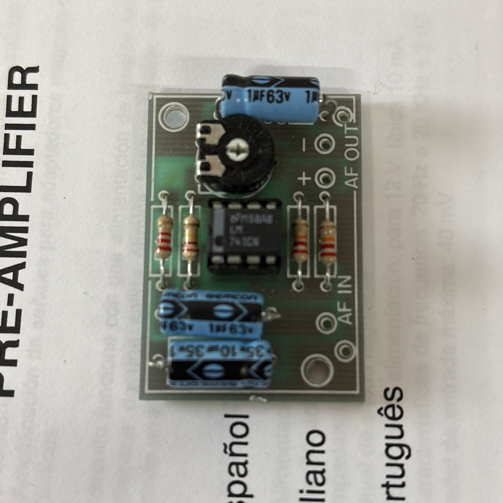 Velleman Kit K1803 Universal Mono Preamplifier