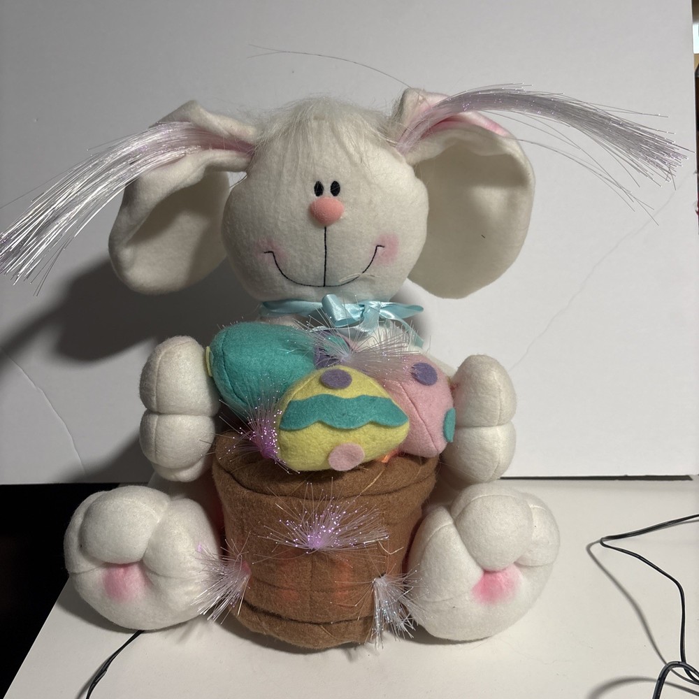Fiber Optic Easter Bunny 11” Tall