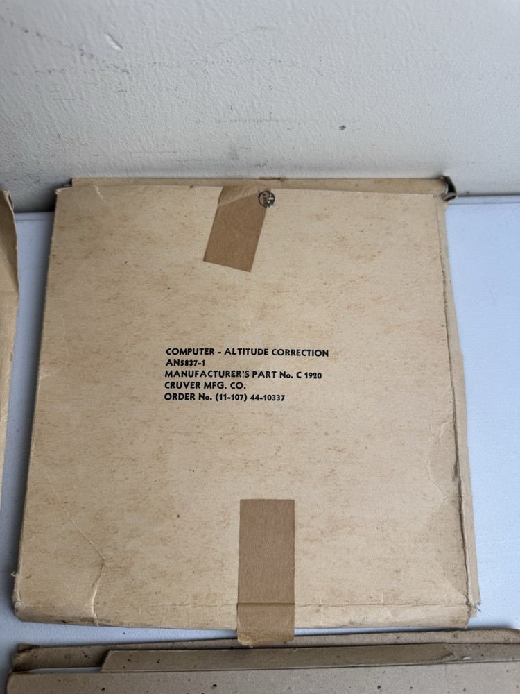 5 US Army Air Forces Flight Time Distance Computer Altitude Correction Air