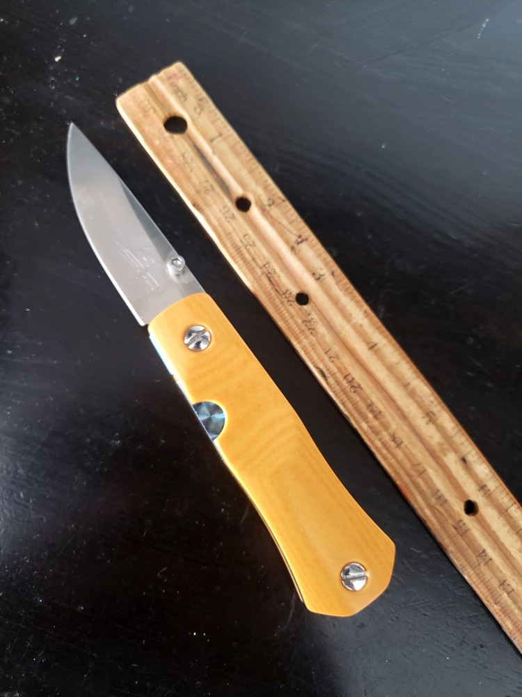 Kevin Hoffman Custom Knife Titanium Micarta