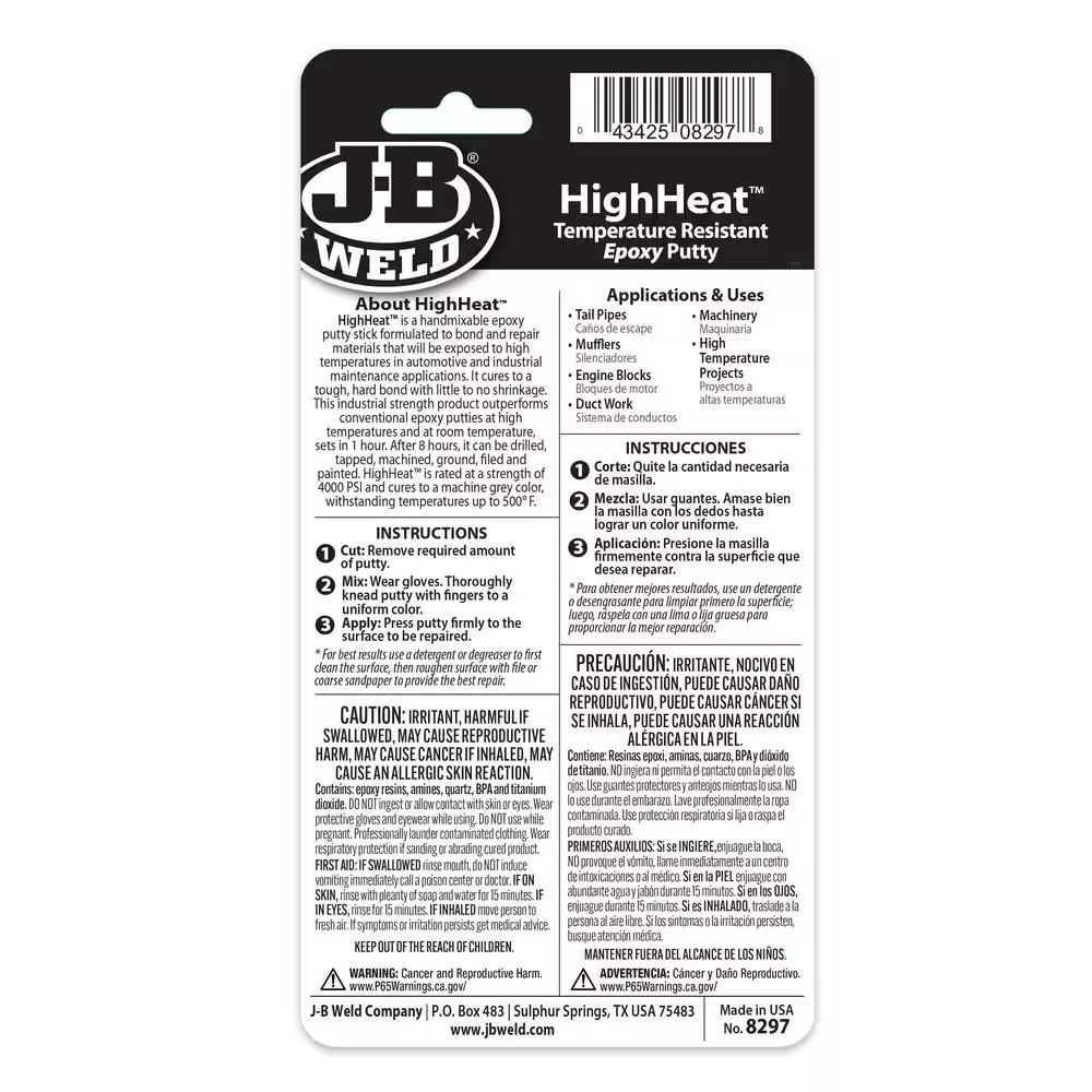 2 Oz. High Heat Adhesive Putty