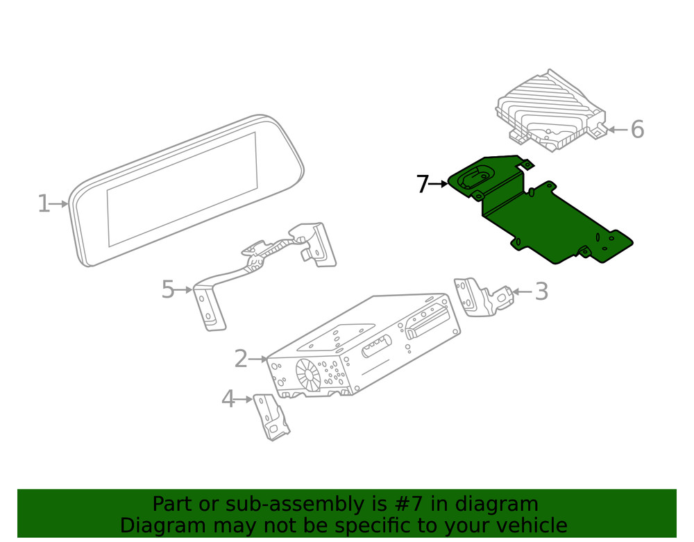 Genuine Mazda Amplifier Bracket BDGF-66-9B0