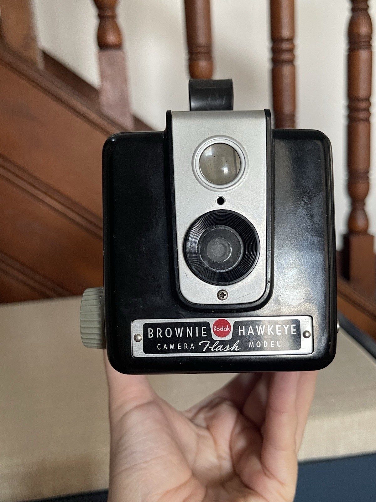 Vintage Kodak Brownie Hawkeye Flash Outfit Model Camera w/Original Box Plus Film