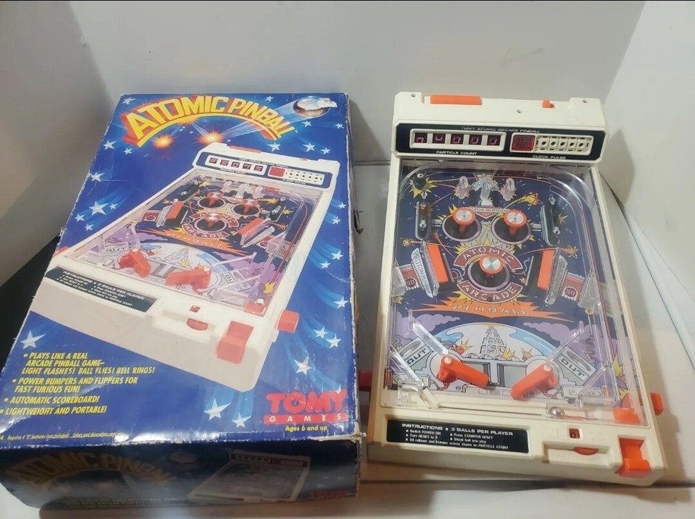 1979 Tomy Atomic Pinball Game 7054