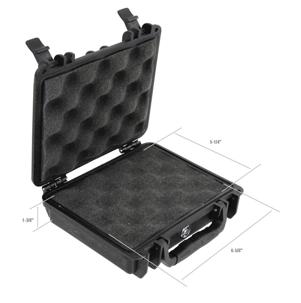 Elephant E090 Hard Case W Foam Small Gun Camera cell phone hard Drive Memory