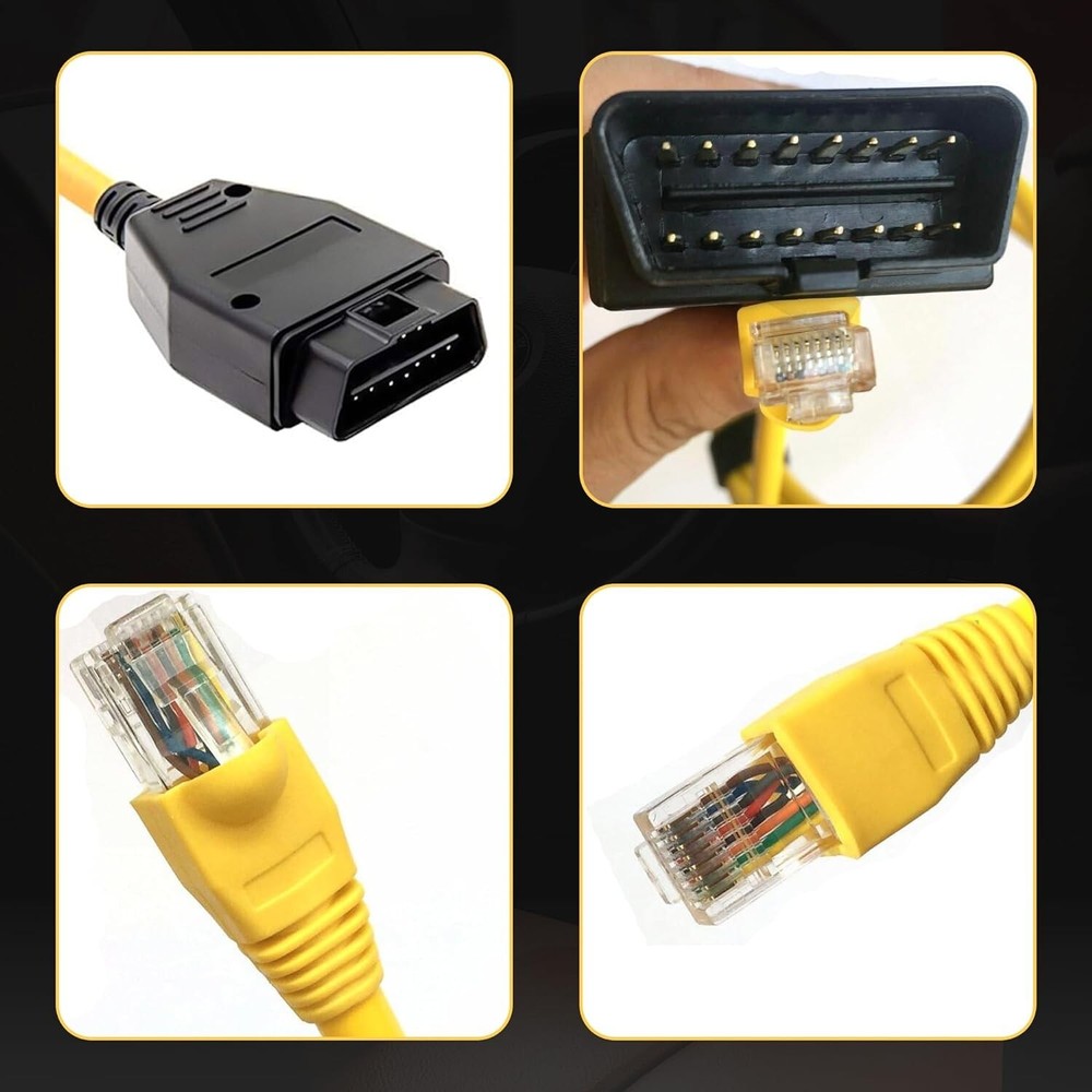 ENET Ethernet Cable For BMW OBD ICOM E-SYS ISTA Bimmercode F- Series OBD2 cable
