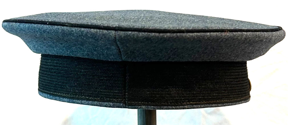 Brown Military Academy Visor Cap.