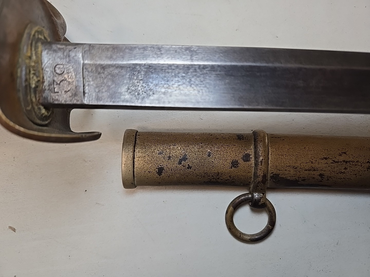 Mansfield & Lamb Civil War Model 1860 Cavalry Sword w/Scabbard - 1863