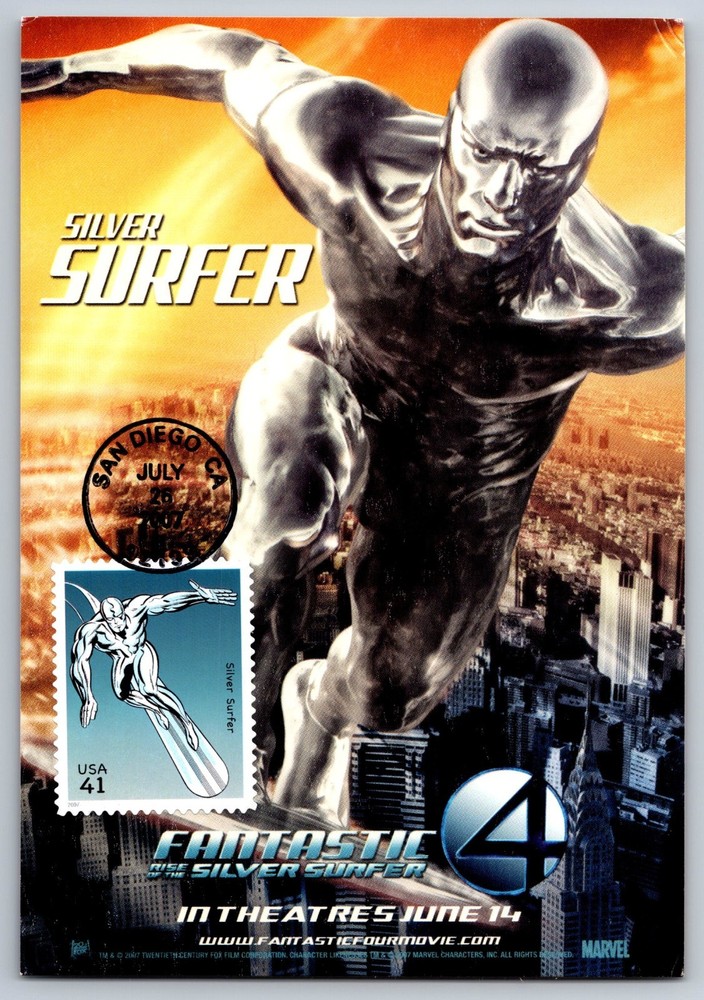 #4159f Silver Surfer FDC Maxi Card