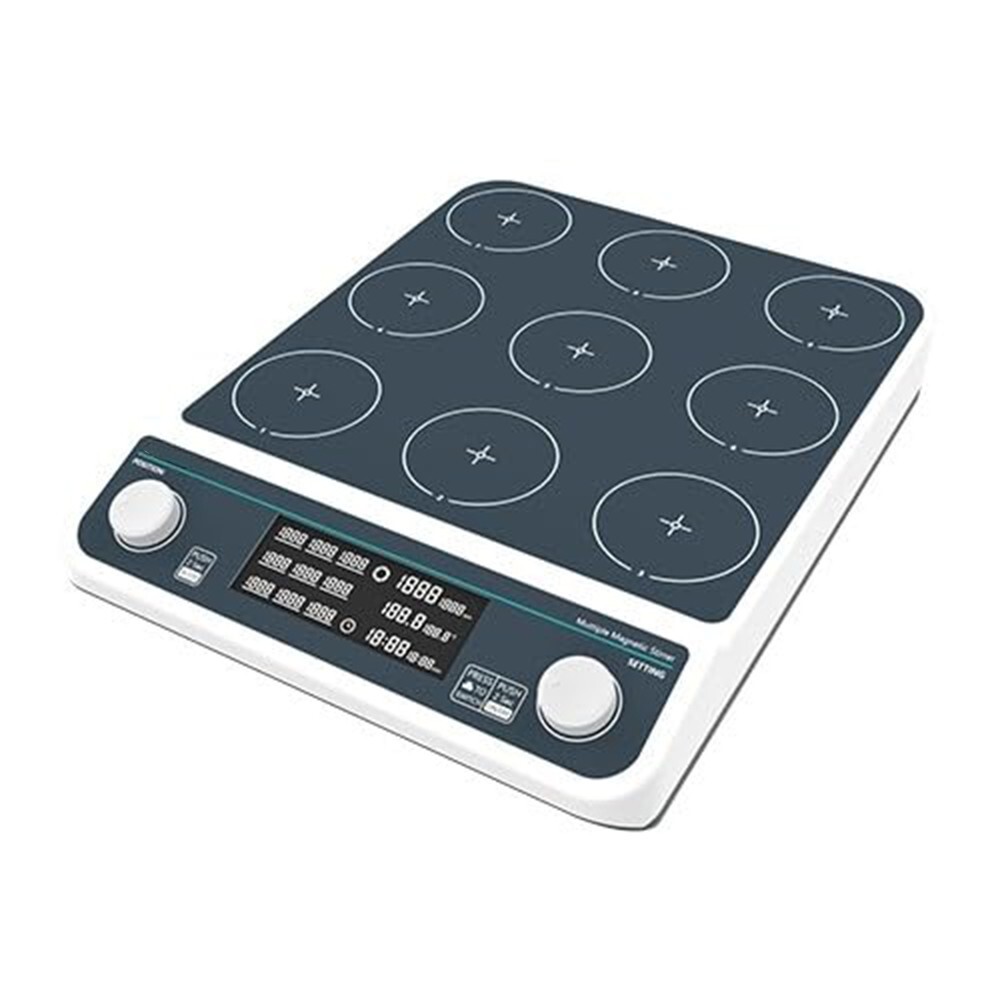 9 Position Multiple Magnetic Stirrer with 9*500ml Capacity Heating Function