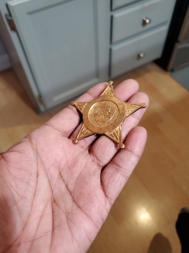 Blank Sheriff 5 Point Star Badge