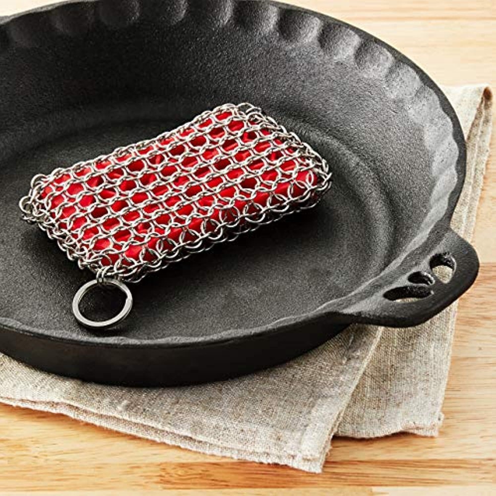 Lodge Scrubbing pad, One, Red