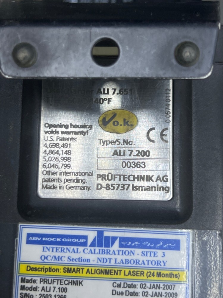 PRUFTECHNIK SMARTALIGN ALI 7.200