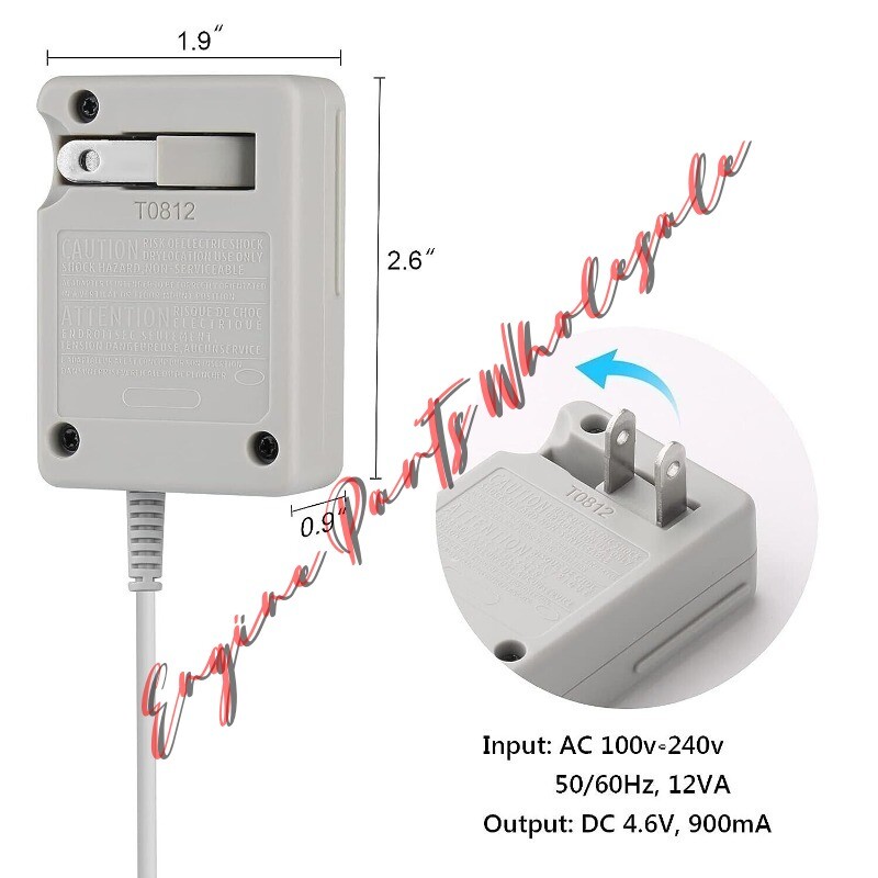 AC Adapter Home Wall Charger Cable Power Plug for Nintendo DSi/ 2DS/ 3DS/ DSi XL
