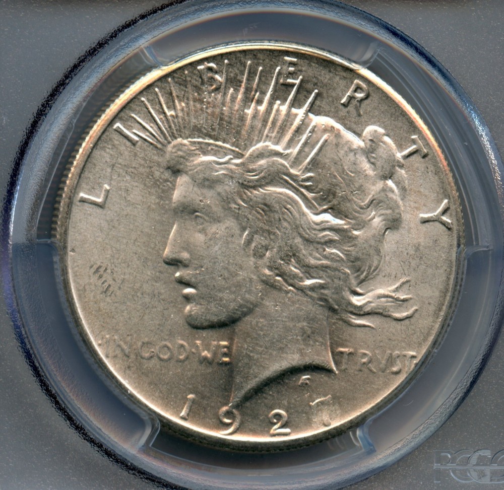 1927 Peace Silver Dollar PCGS MS 63