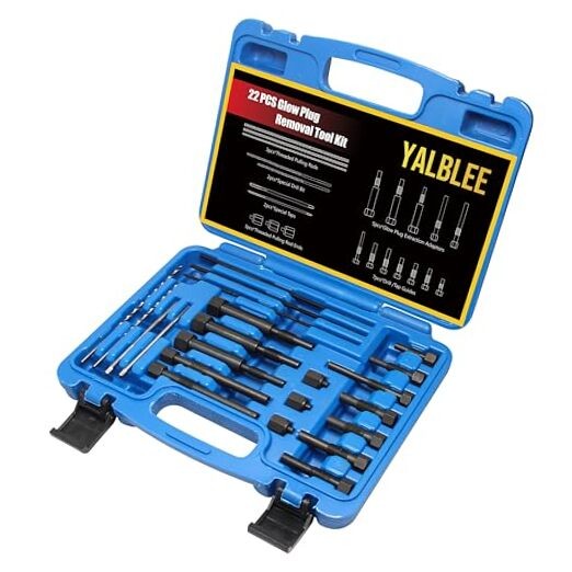 Glow Plug Removal Tool | 22-Piece High-Hardness Extraction Kit | M8 & M10